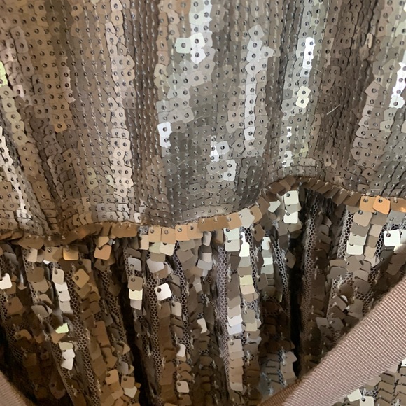 New Express Gold Sequin Dress size XS - Picture 6 of 6